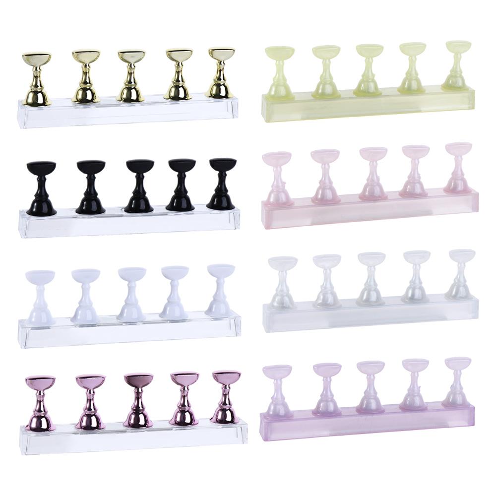 Practice Model Nail Art Training False Nail Tip Holder Nail Display Chess Board Nail Art Practice Stands Nail Display Stand