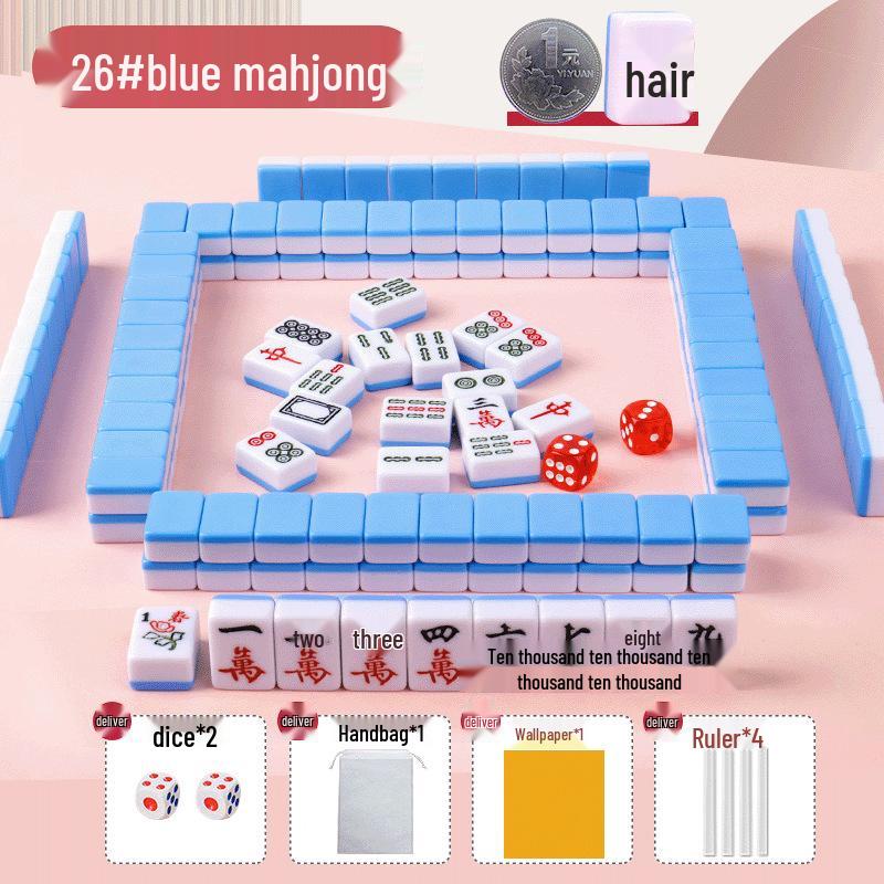 Tragbare Mini-Mahjong-Steine - Kompakt, Niedlich und Ideal für Camping, Wohnheime oder Reisen