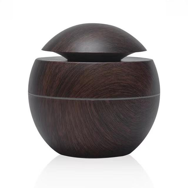 Wood Grain Mushroom Aromatherapy Humidifier Vase with Large Mist Output