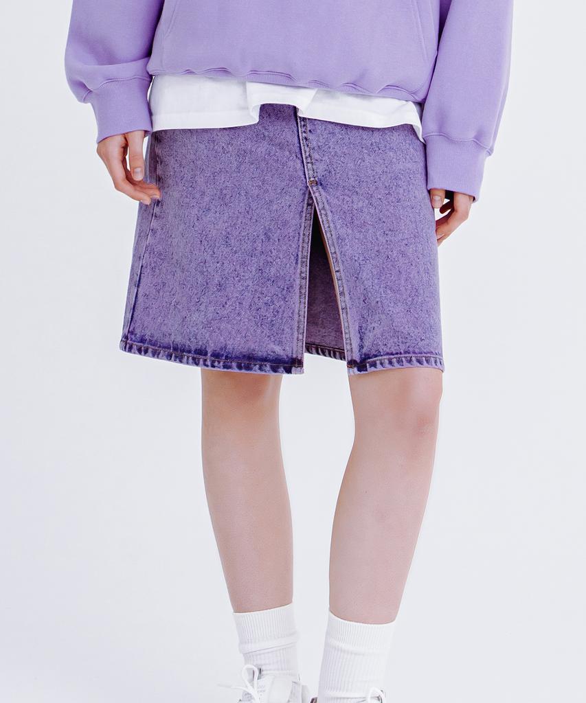 DAYLIFE Denim Midi Skirt (Purple)