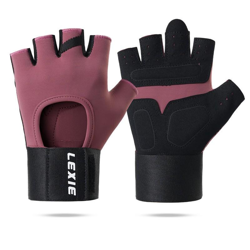 Unisex Half-Finger Gym Gloves Weightlifting Resistance Training Cycling Anti-Slip Breathable Shock-Absorbing Callus Medium