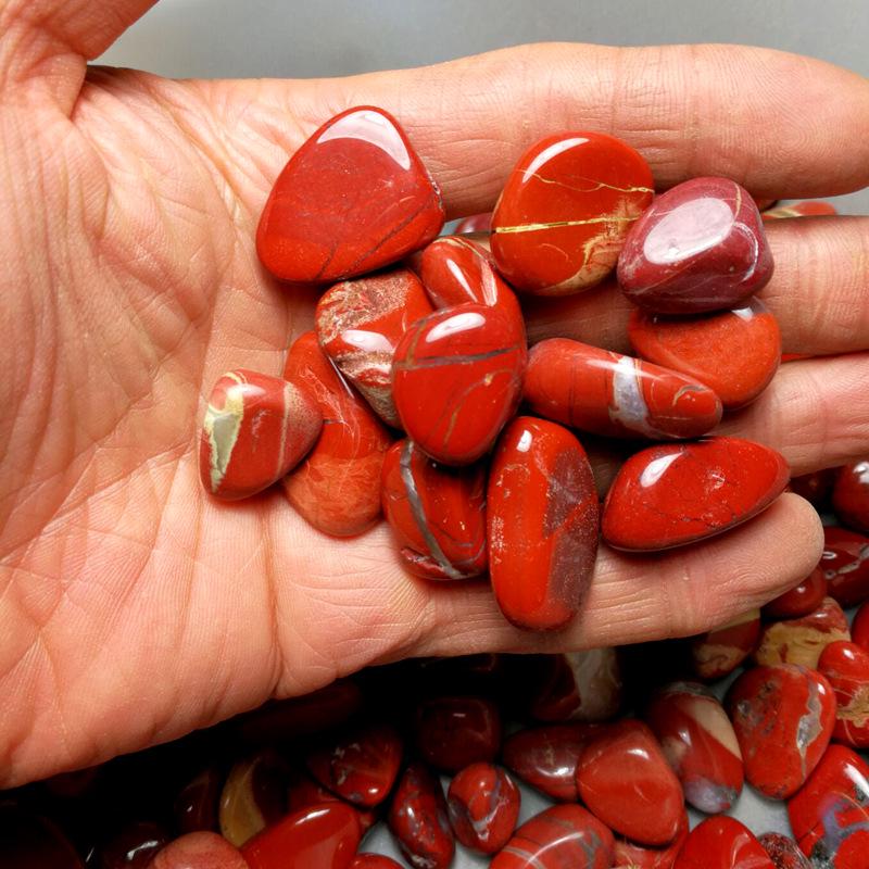 Natürlicher Roter Jaspis Bruchsteine, 15-40 mm, 100g