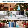 Christmas Ocean-Themed 24-Day Calendar Mystery Box Sea Glass Style Acrylic Christmas Tree Ornament Blind Box Light Blue