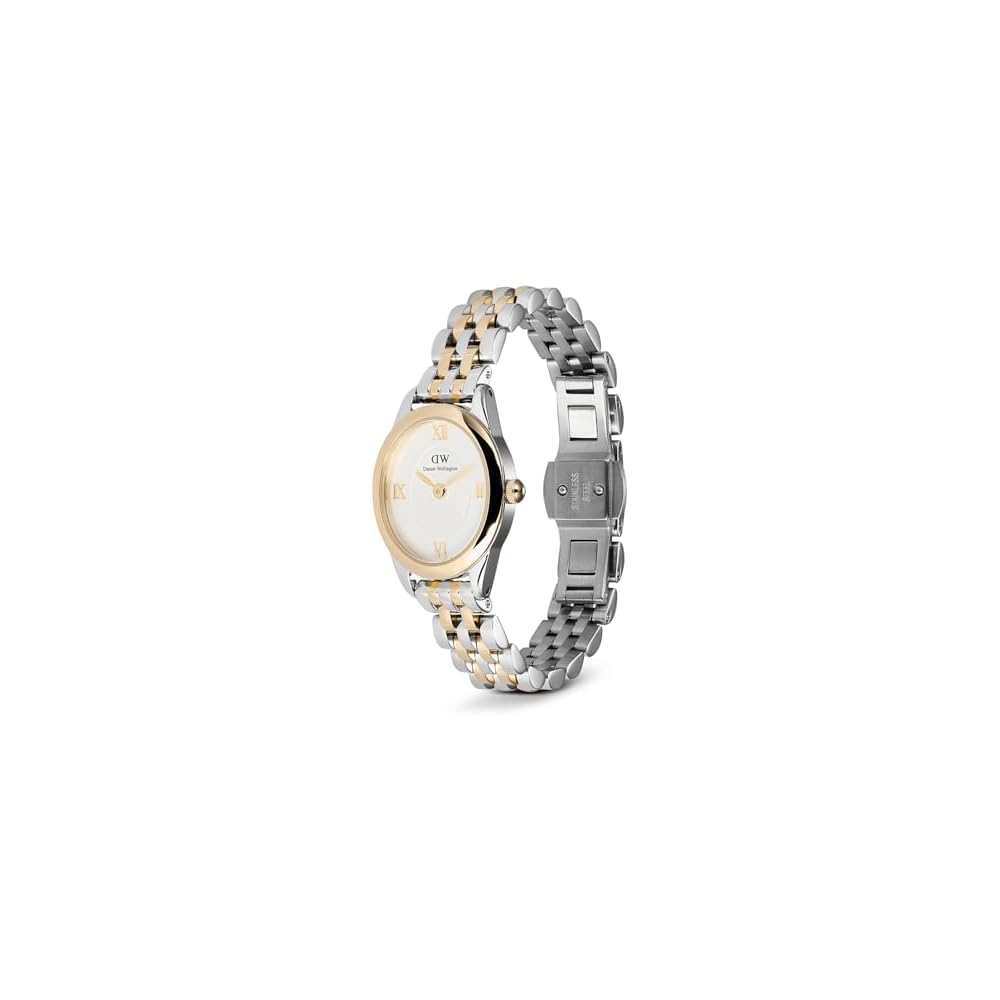 Daniel Wellington Ophelia Mini Two-Tone Watch 25.5x22mm White Dial Stainless Steel Women's Timepiece