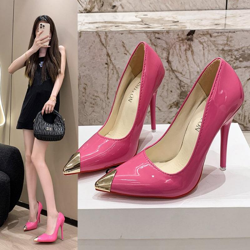 12cm Ultra High Heels for Women, Design Sense, 2026 Spring New Style, Pointed, Fine Heels, Shallow Mouth Single Shoes