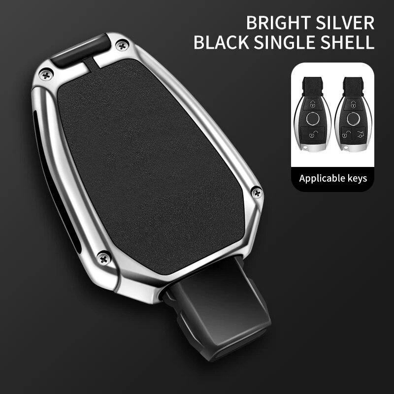 Zinc Alloy Car Remote Key Case Cover Shell Fob for Mercedes Benz A B C E Class GLA CLA GLC CLS W204 W221 W205 W176 W212 W463 AMG