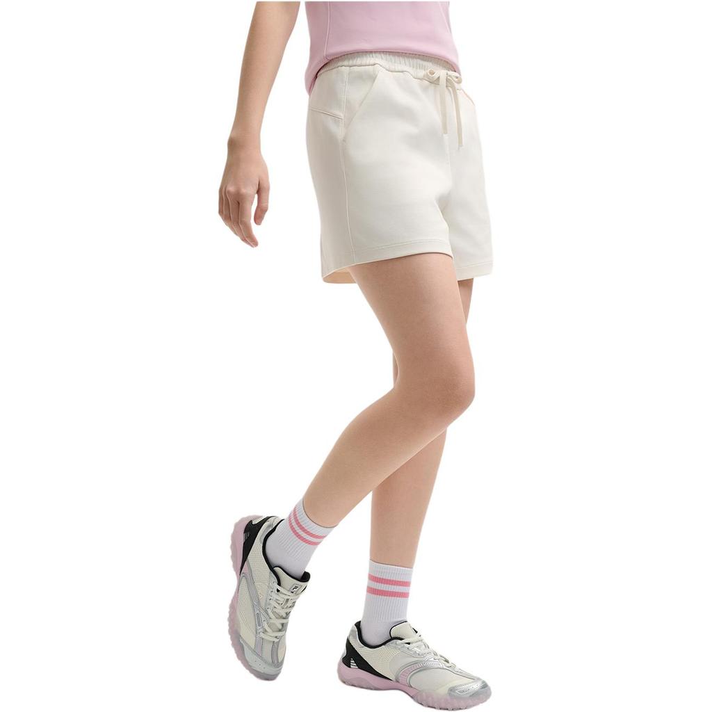 FILA Fashionable Comfortable Soft Versatile Casual Shorts Women shorts Steam-White F51W529604F-IV