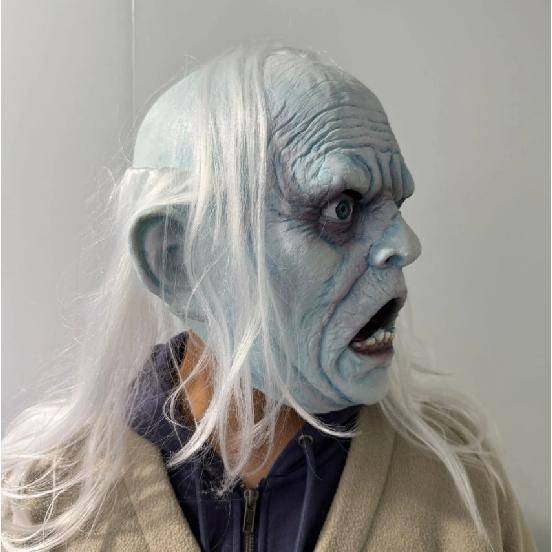 Horror Male Ghost Latex Mask Halloween Festival Party Shopping Mall Event Live Broadcast Funny Headgear
