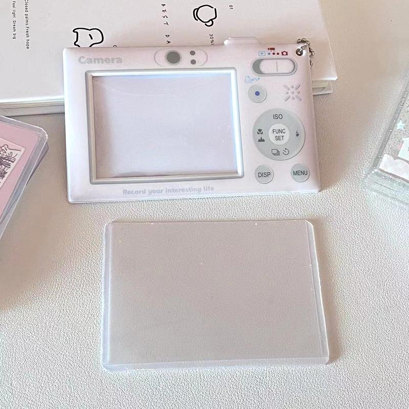 3 Inch Photo Card Holder Kpop Idol Photocard Holder ID Card Student Card Holder Protecter School Stationery Bag Pendant