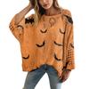 XY-LK01-Pullover hollow blouse 3D printed sweater spring and summer new