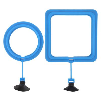 Fish Feeding Ring Safe Aquarium Fish Floating Food Feeder with Strong Suction Cup for Fish Tank