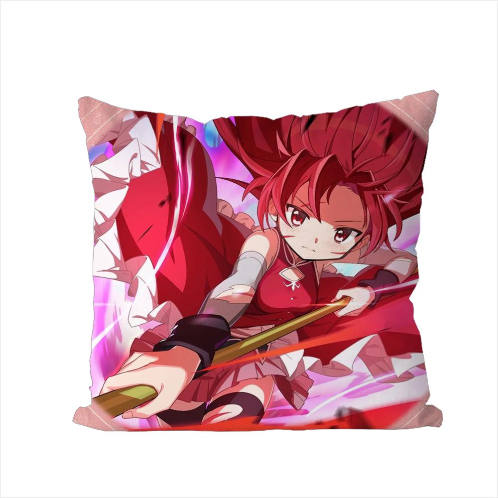 Puella Magi Madoka Magica Pillow Case For Car Sofa Decorative Home Doublesided Print Plush Square Throw Pillow Cushion Cover