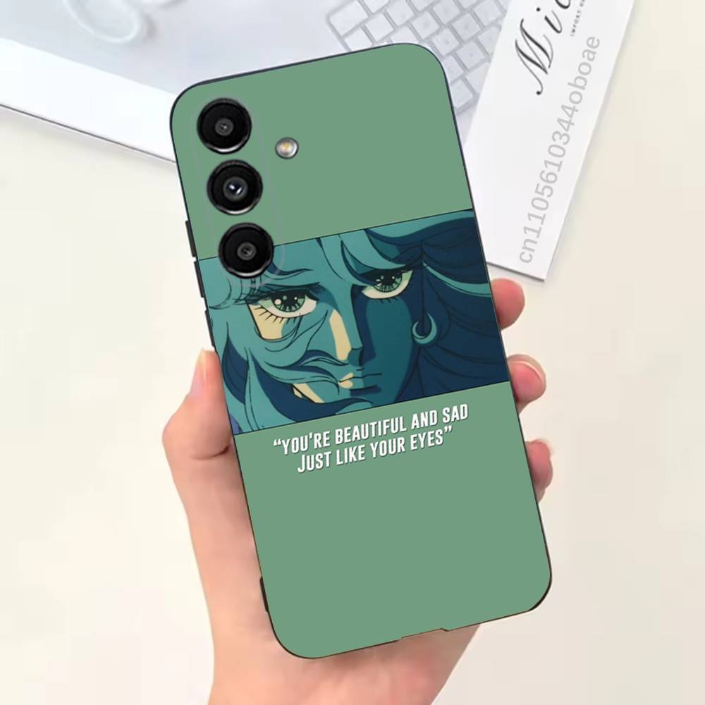 Rose of V-Versailles Lady Oscar Phone Case For Samsung S25,24,21,22,23,20,S30,Ultra,Plus,Fe,Lite,Note,5G Black Soft