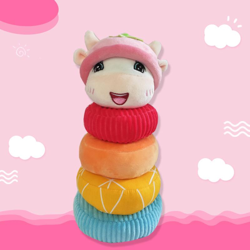 Soft Baby Early Education Puzzle Soothing Towel Biting Baby Soothing Sleeping Doll