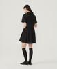 Covernat Woman Collared Half-Sleeve Dress Ivory