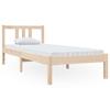 Solid Wood Bed Frame Without Mattress 75 X 190 Cm
