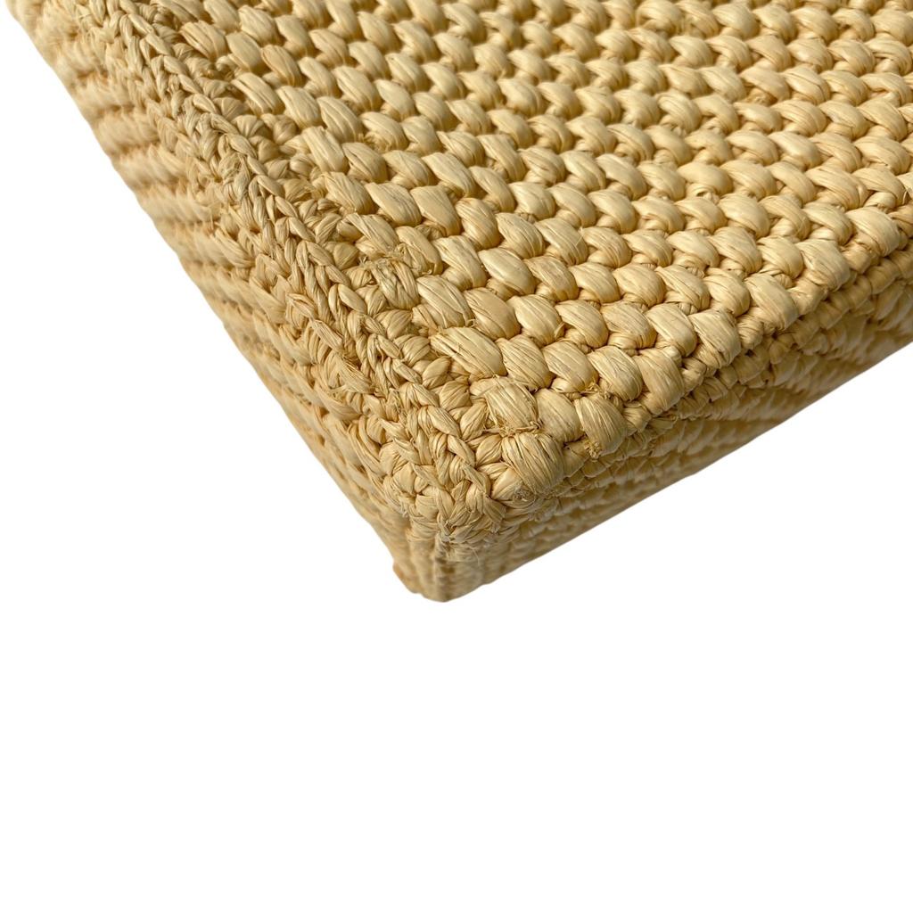 Used LOEWEShoulder Bag Brown leather/Raffia Women