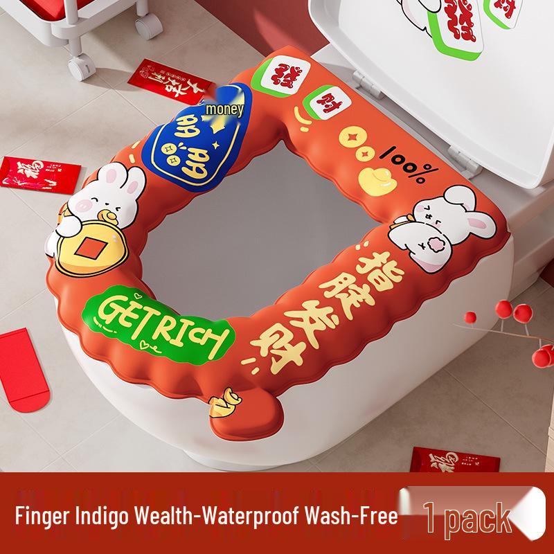 Silikon-Schaumring Universeller WC-Sitzbezug - Waschbares Kissen für alle Jahreszeiten