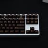 114 Key Ink Orange Custom Semi Transparent Double Shot Key Caps Cherry Profile Translucent ABS Keycaps for MX Switches Keyboard