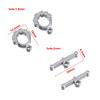 5sets Stainless Steel Floral Pattern OT Toggle Clasps Love Heart Necklace Bracelet Buckle Connectors Jewelry Making DIY Material