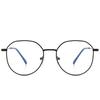 New anti-blue radiation mobile phone glasses polygonal myopia men's and women's tide flat light glasses frame