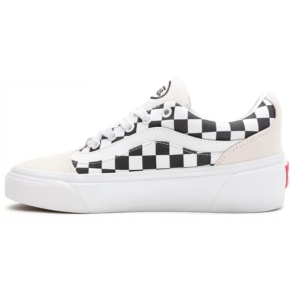 Vans Suede Shape Ni Low Top Skate Shoes Women sneaker Black White VN0A4UVL4XE