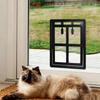 Mosquito Proof Security Flap Gate Plastic Sliding Door Screen Cat Door Hole  For Small Medium Pets