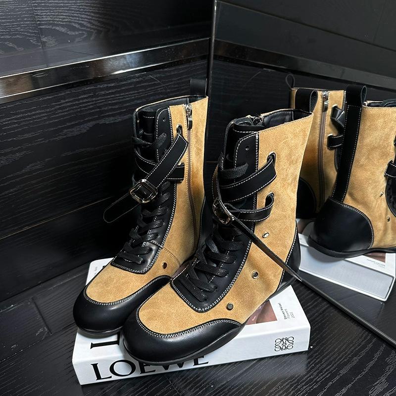 

Sports and leisure soft-soled Martin boots are great-looking early autumn coffee-colored short boots 40 верблюд