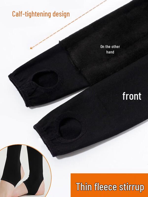 LangSha Women's Thin Velvet Sheer Leg Look Leggings