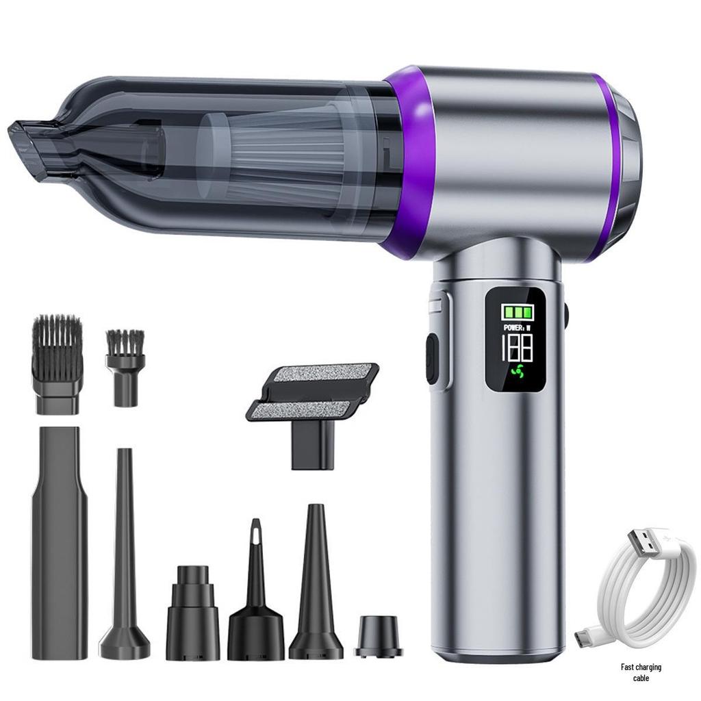 Wireless Handheld Car Vacuum Cleaner with Power Display & Brushless Motor