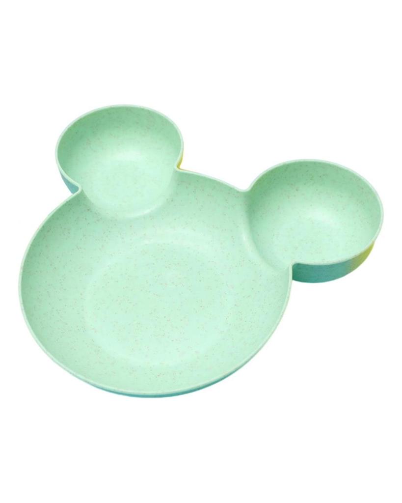 Durable 3-Compartment Space-saving Cute Dried Fruit Snack Plate for Children Serving Plate