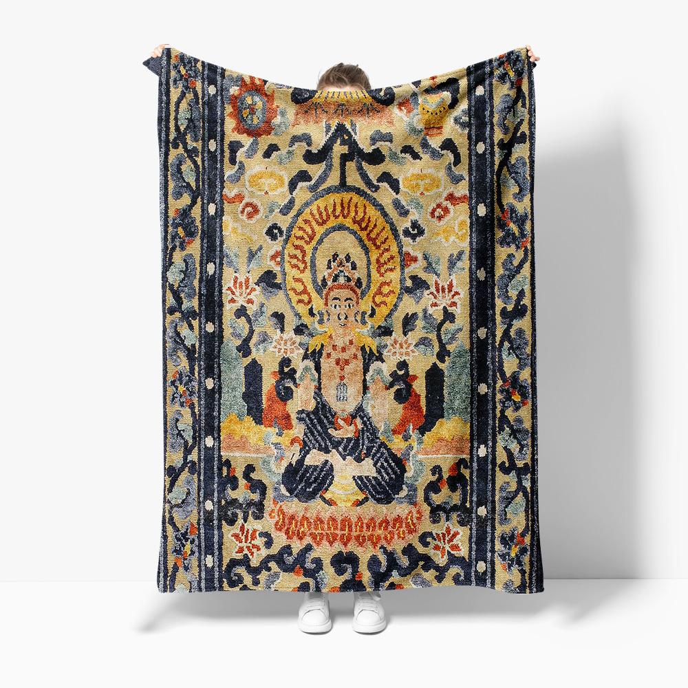 Bohemian Vintage Ethnic Kilim Rug Traditional Area Carpet Bed Sofa Decorative Throw Blanket Home Decor 75x90cm