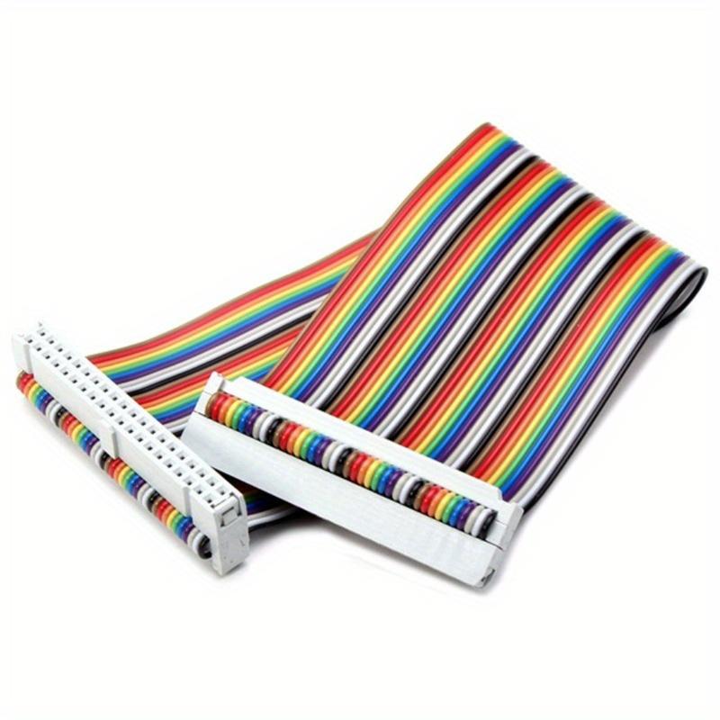

1 шт., 20 см, 40-контактный ленточный кабель GPIO Rainbow для Raspberry Pi Model B/Model B + 29g