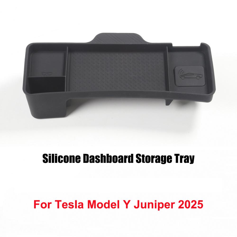 Dashboard Storage for Tesla Model Y Juniper 2025 Model 3+ Highland 2025 ETC Organizer Tray Behind Screen Glasses Tissue Holder