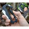 Multifunctional Aluminum Camping Knife Carabiner Keychain Clip with Bottle Opener for Outdoor Activities