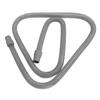 Breathing Machine Tube Replacement Assembly Breathing Machine Soft Tube with Rubber Connectors Grey