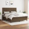 Exclusive House - Slatted Bed Base with Mattress Dark Brown 160x200 Cm