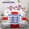 England National Football Team Pattern Bedding,Quilt Set Quilt Cover Pillowcase Home Birthday Gift(1 * duvet cover + 2 * pillowcase, without core)