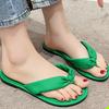 Fashion 2025 Summer Beach Flat Flip Flops for Women Casual Clip-Toe Pu Leather Slippers Woman Plu Size Comfortable Outdoor Shoes Mujer