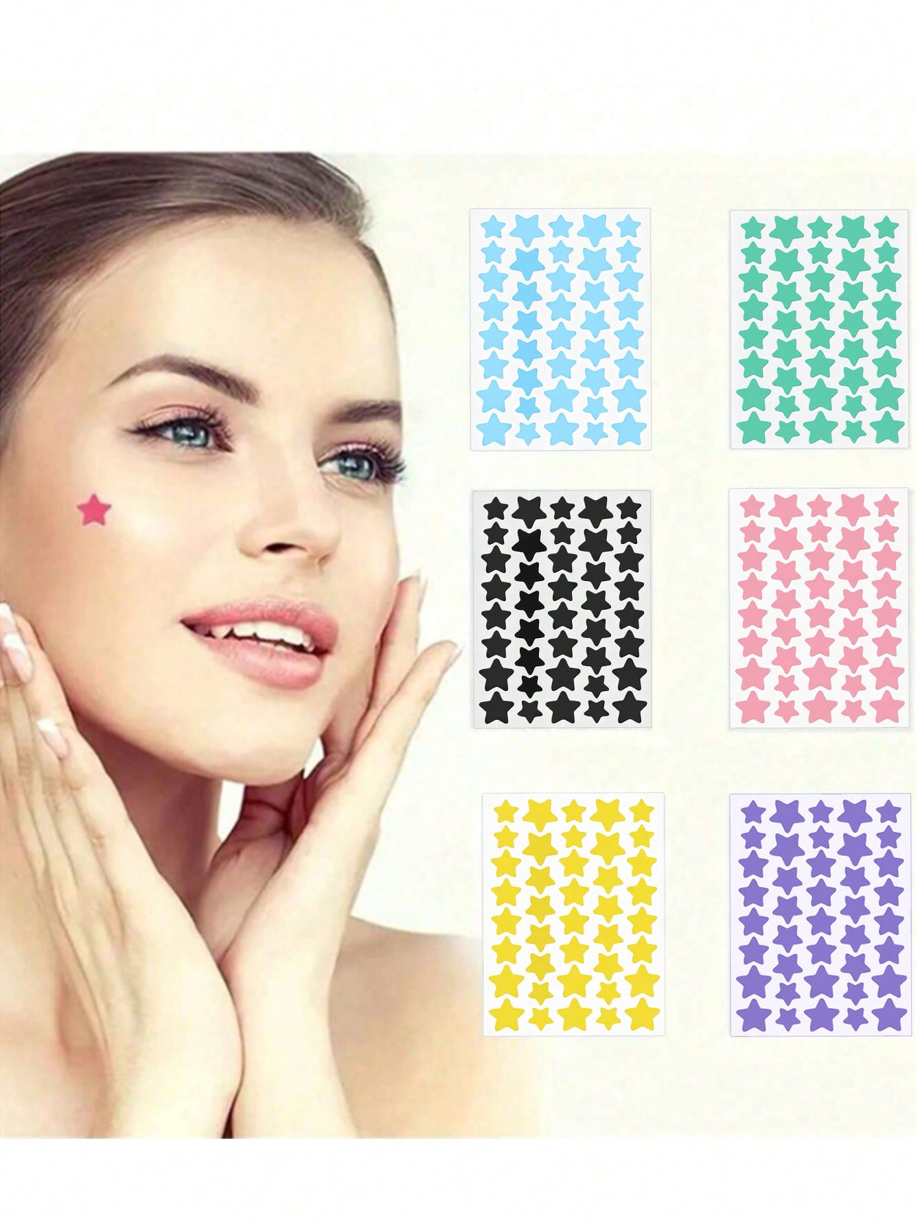 

Наклейки-крышки Наклейки Пентаграмма Праздничные наклейки, Наклейки Звезды Декоративные наклейки, Макияж и Декоративные Аксессуары, Подходят для вечеринок 40pcs