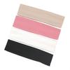 4PCS Solid Color Elastic Hairband Running Fitness Sport Headband Yoga Sweat-absorbing Headband Fashion Headband Hair Accessories