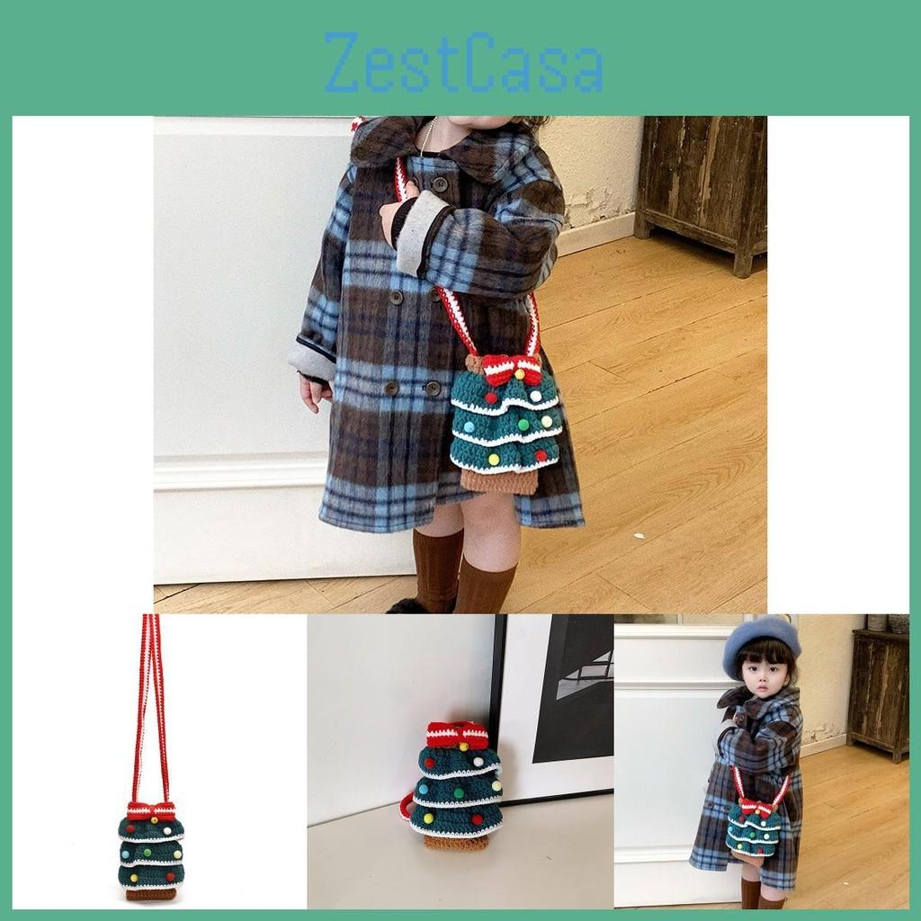 Charming Kids Unisex Shoulder Bag Featuring A Fun Christmas Tree Design For Daily Use