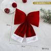 Household bow large pendant photo atmosphere props atmosphere manufacturing flocking bow Christmas tree decoration
