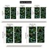 2pcs Natural Green Forest Print Curtains - Machine Washable Polyester, Semi-Transparent with Vibrant Moss & Foliage Design for B