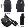 BAGZY Shoulder Waist Smartphone Hiking Pouch with Carabiner and Shoulder EDC Molle Tactical Sports Waist Card Crossbody Small Item Gadget Smartphone