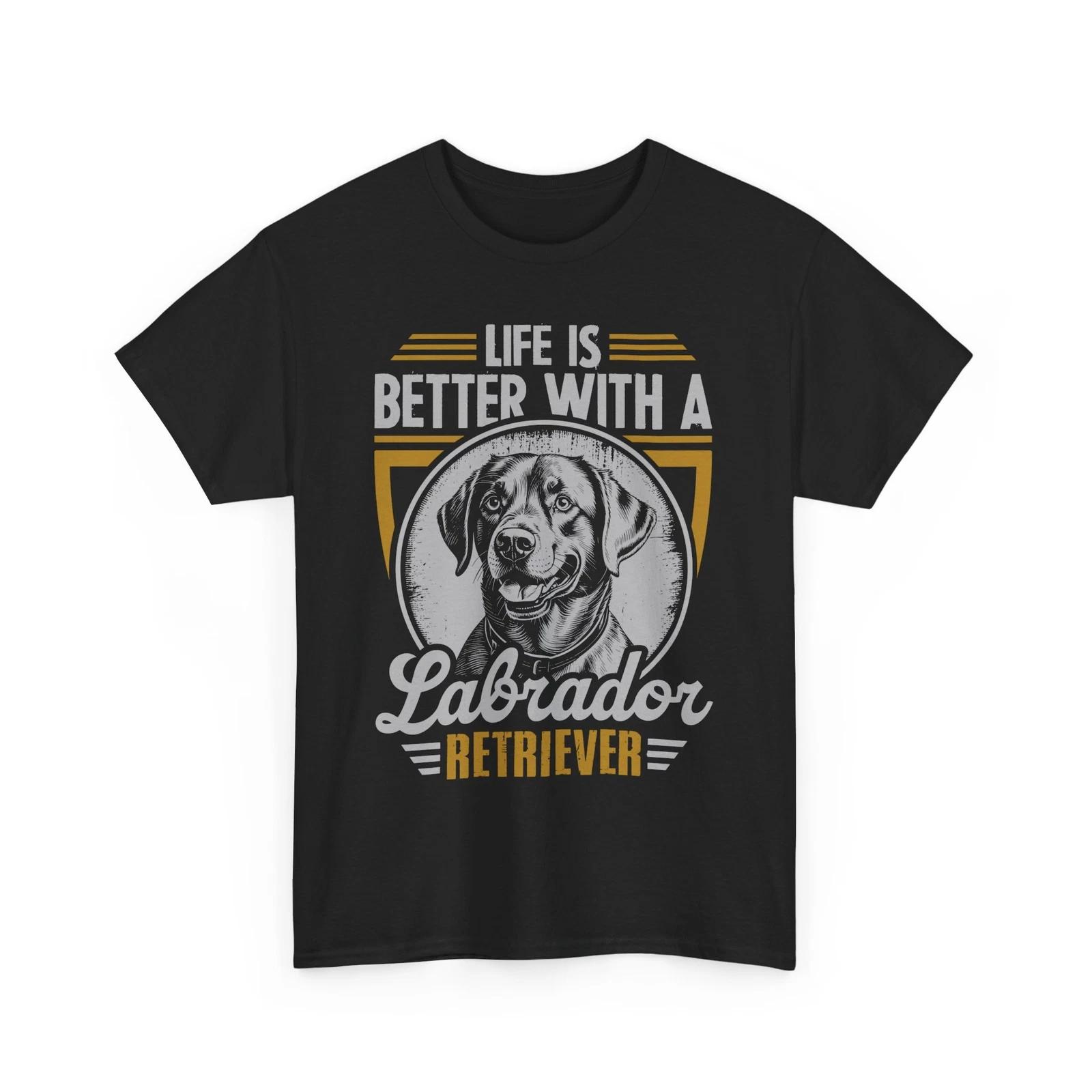 Dog T-Shirt – life is better with a labradore retriever Shirt | Dog Shirt XL