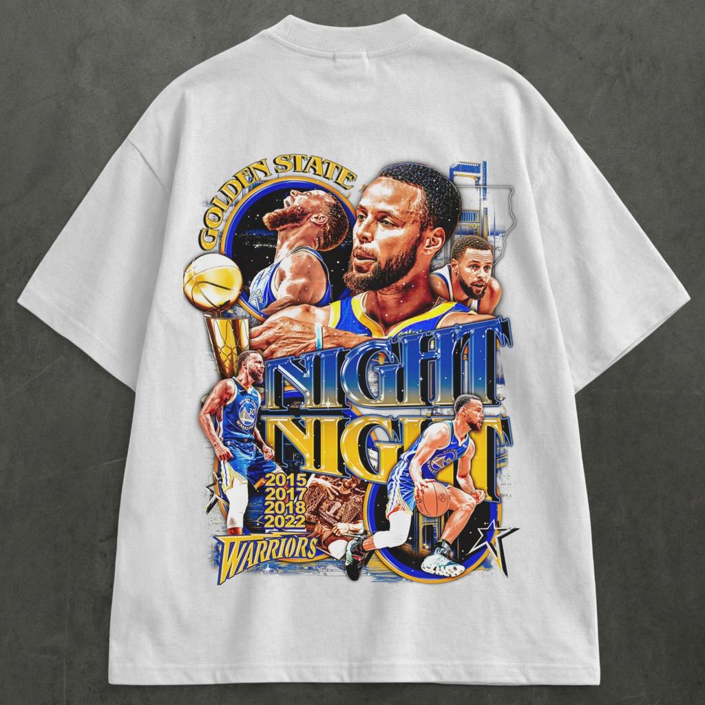 Night Night Tee Stephen Curry Graphic T-shirt Men Women T-shirt Oversized Y2k Cotton Short Sleeved Streetwear Harajuku Female Male Clothing