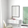 Wall Mirror Decorative Hanging Mirror 60 X 80 Cm Black