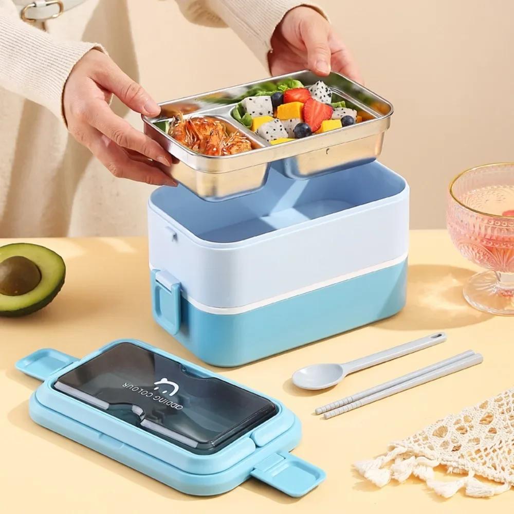 Lunch Box MultiLayer Box Large Capacity Compartments and Easy To Clean Bento Boxes Heating Portable Fast Food Insulated Bucket