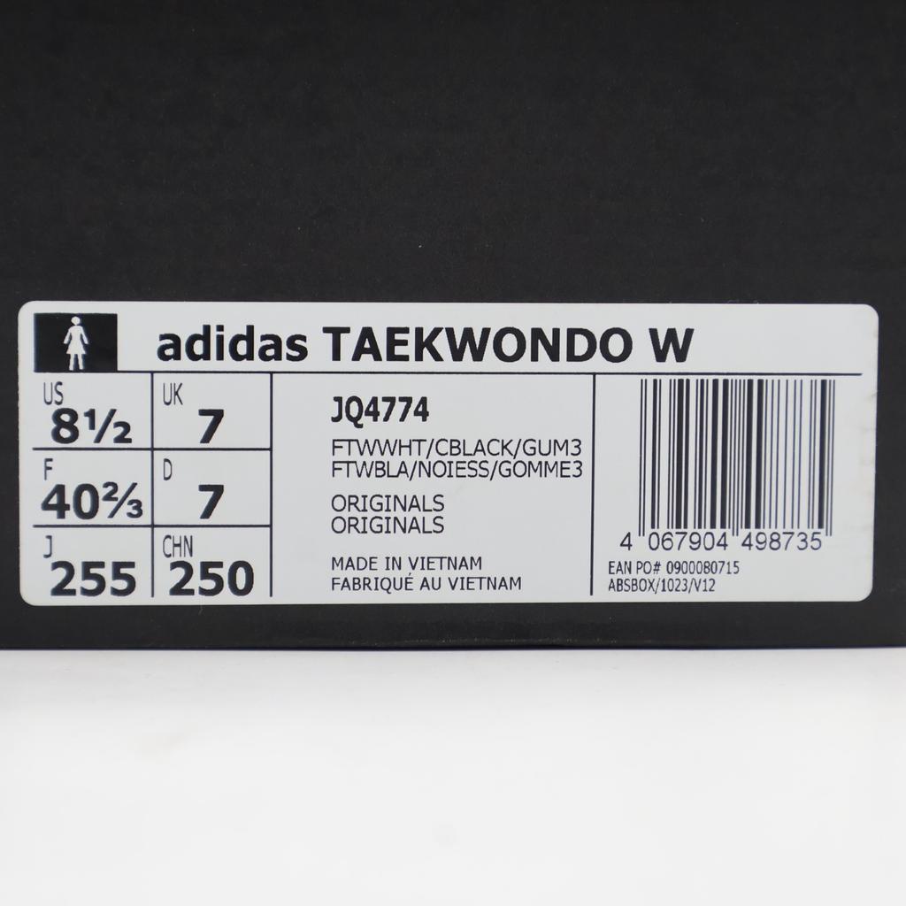JQ4774 adidas Originals Calçado de Taekwondo Feminino Branco Preto Essencial Borracha (mulheres)